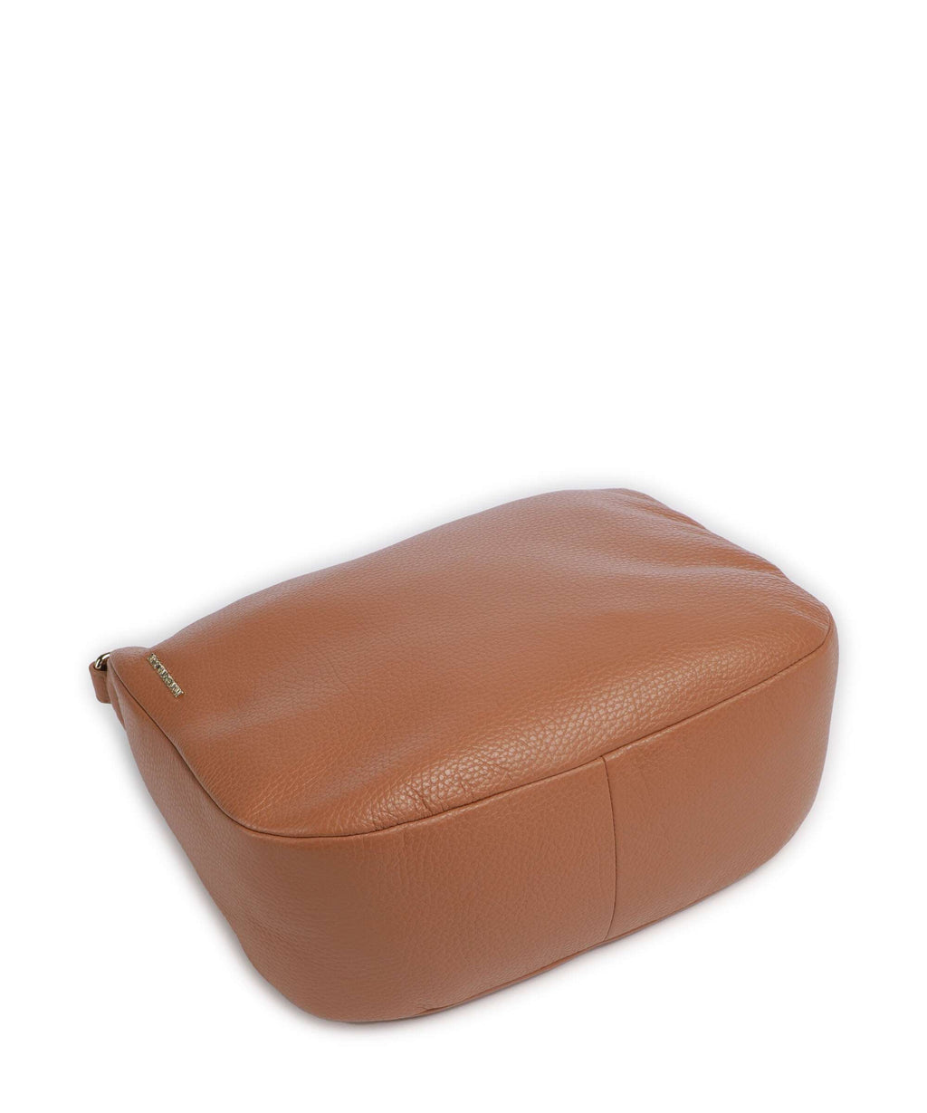 Mandarina Duck Mellow Leather Crossbody bag pecan nut