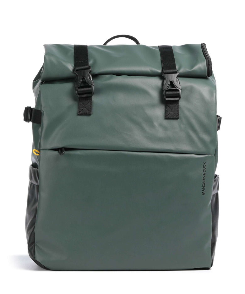 Mandarina Duck Eco Coated Laptop backpack deep green