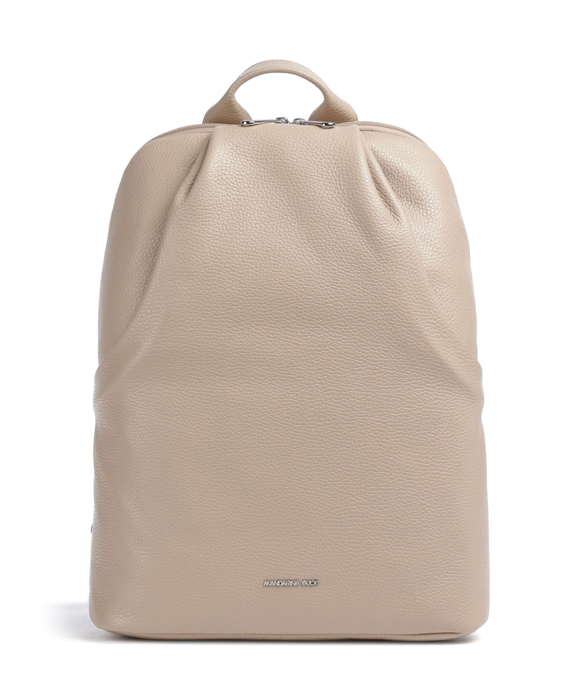Mandarina Duck Mellow Leather Backpack warm taupe