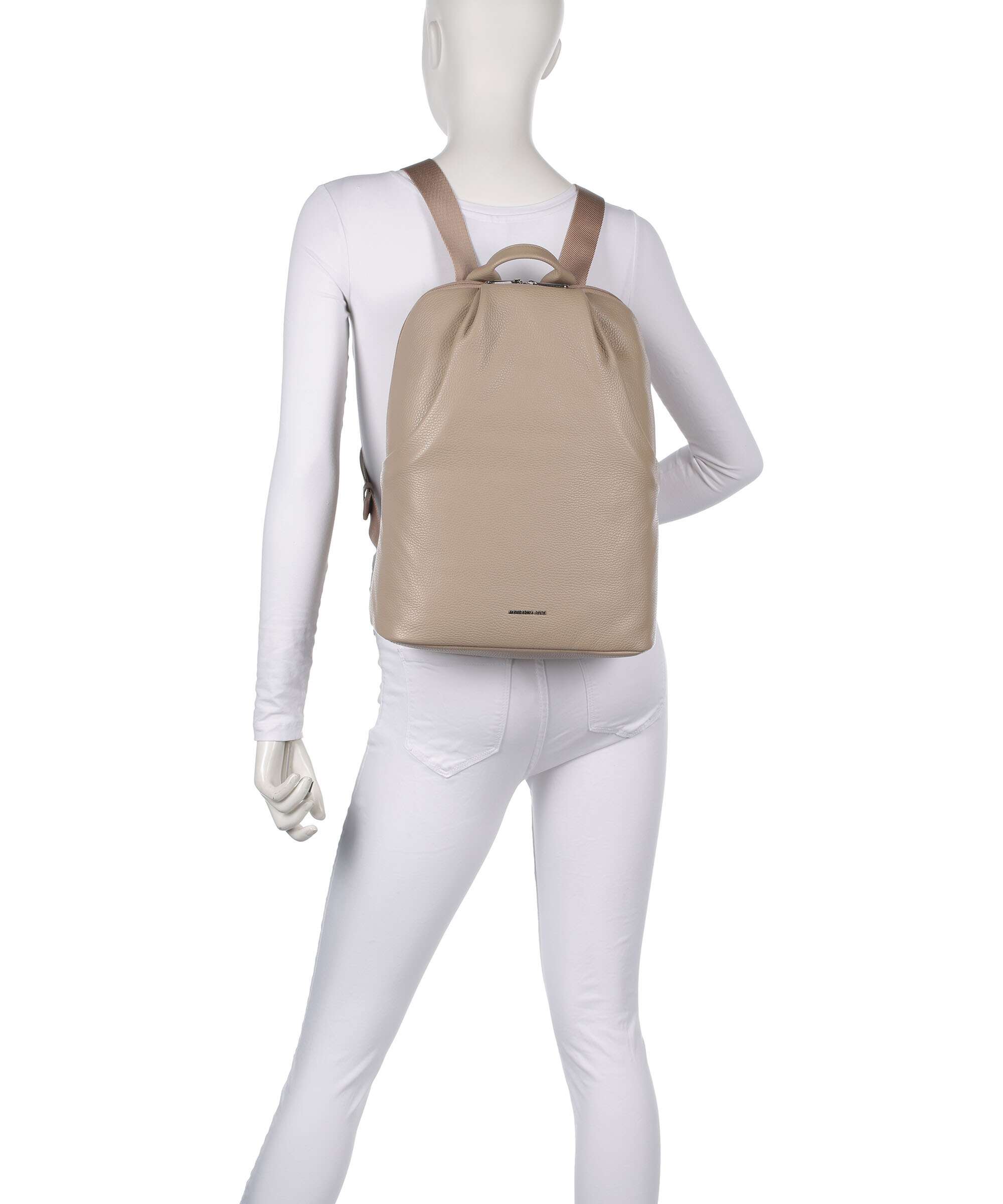Mandarina Duck Mellow Leather Backpack warm taupe