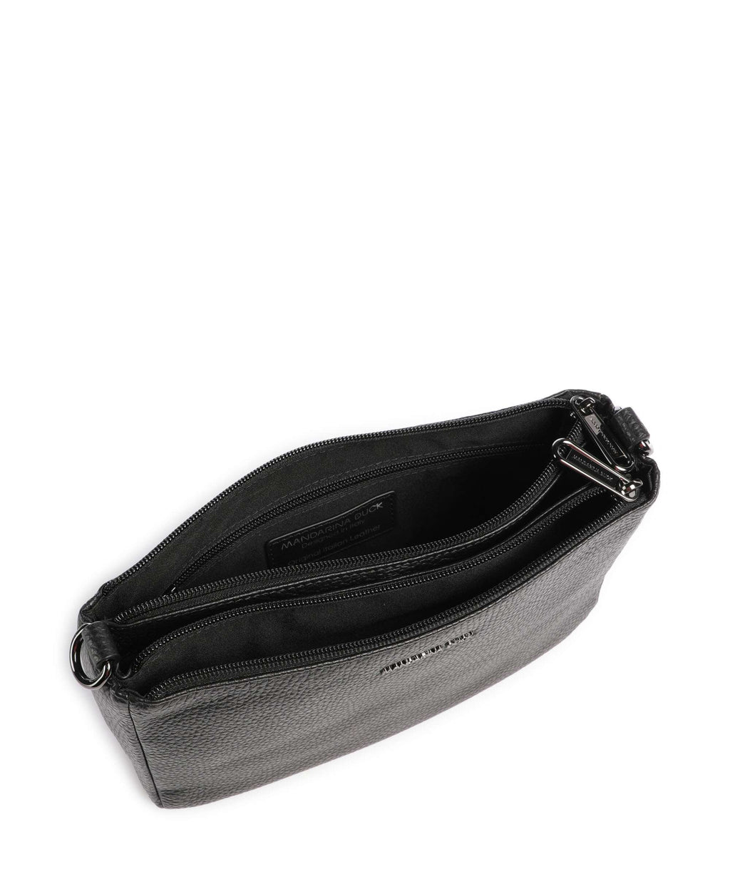Mandarina Duck Mellow Leather Crossbody bag nero