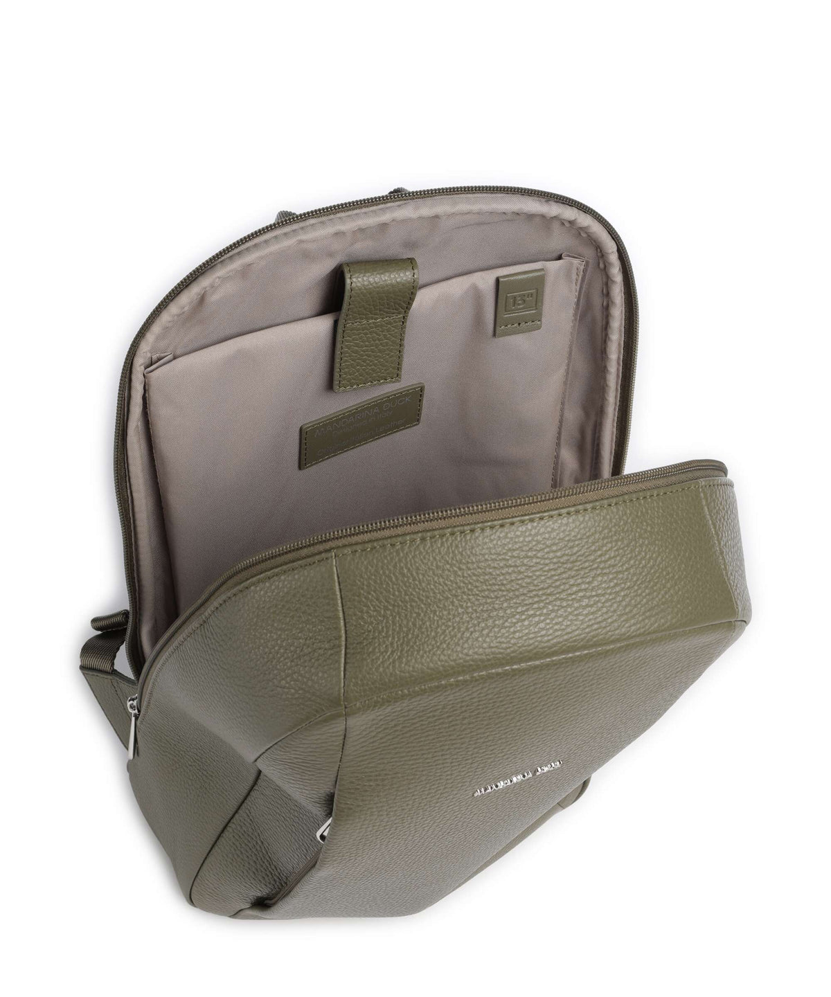 Mandarina Duck Mellow Leather Backpack winter olive