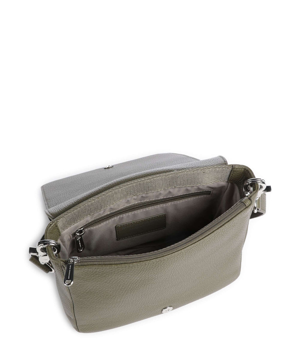 Mandarina Duck Mellow Leather Crossbody bag winter olive