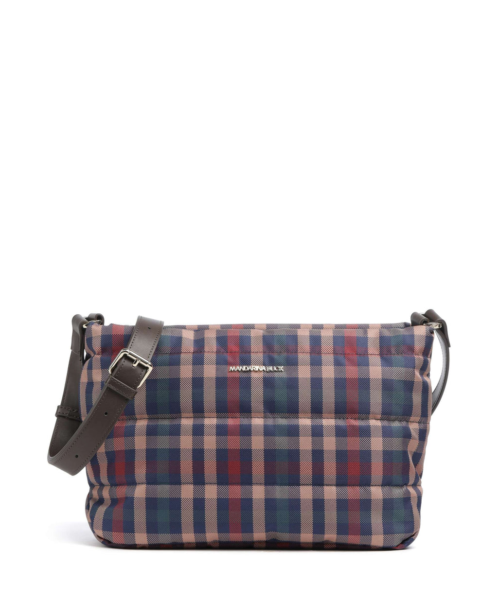 Mandarina Duck Tartan Crossbody bag tartan brown