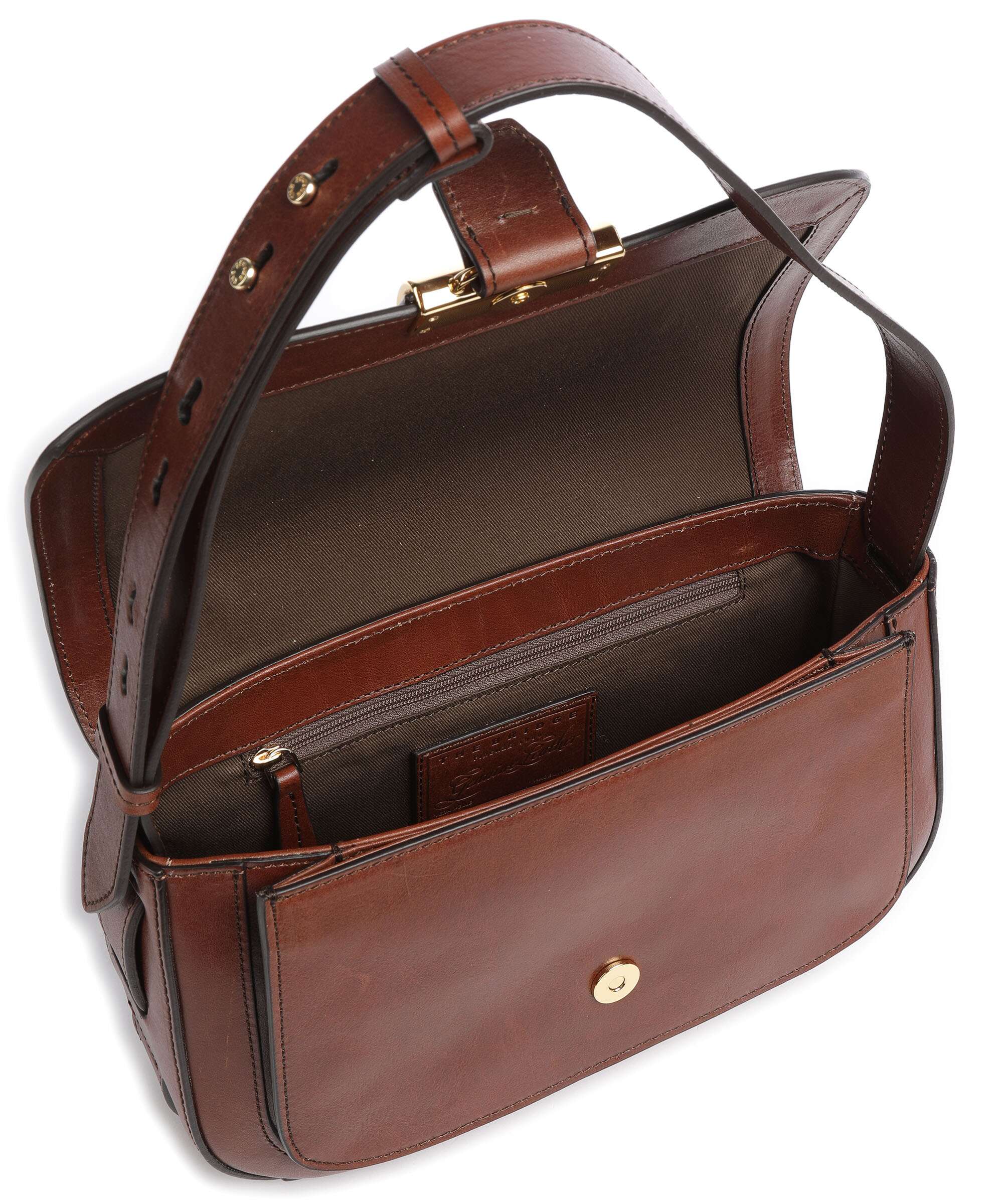 The Bridge Benedetta Shoulder bag marrone/oro