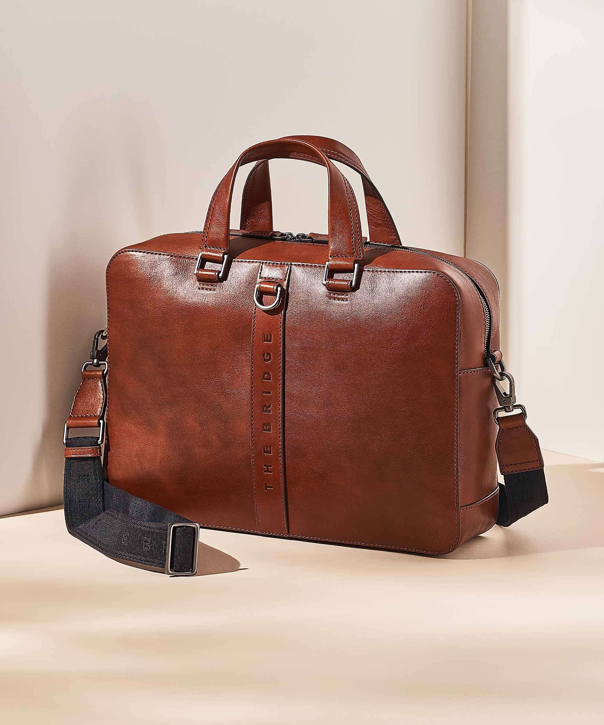The Bridge Giacomo Briefcase brown