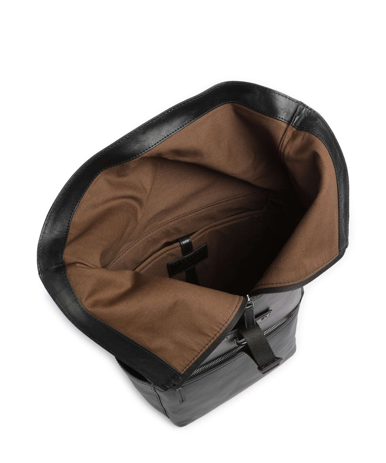 The Bridge Iacopo Rolltop backpack nero