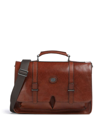 The Bridge Isaia Dokumentmappe marrone/rut scamosciato opaco