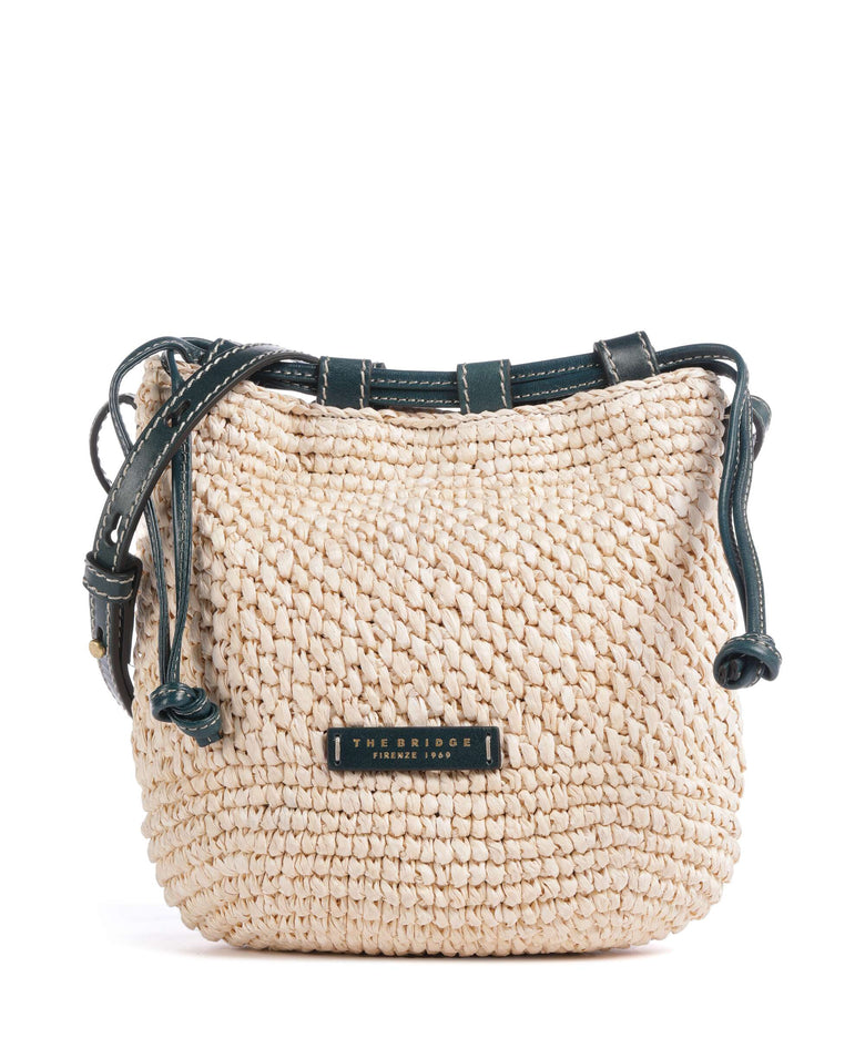 The Bridge Luna Bucket bag pavone