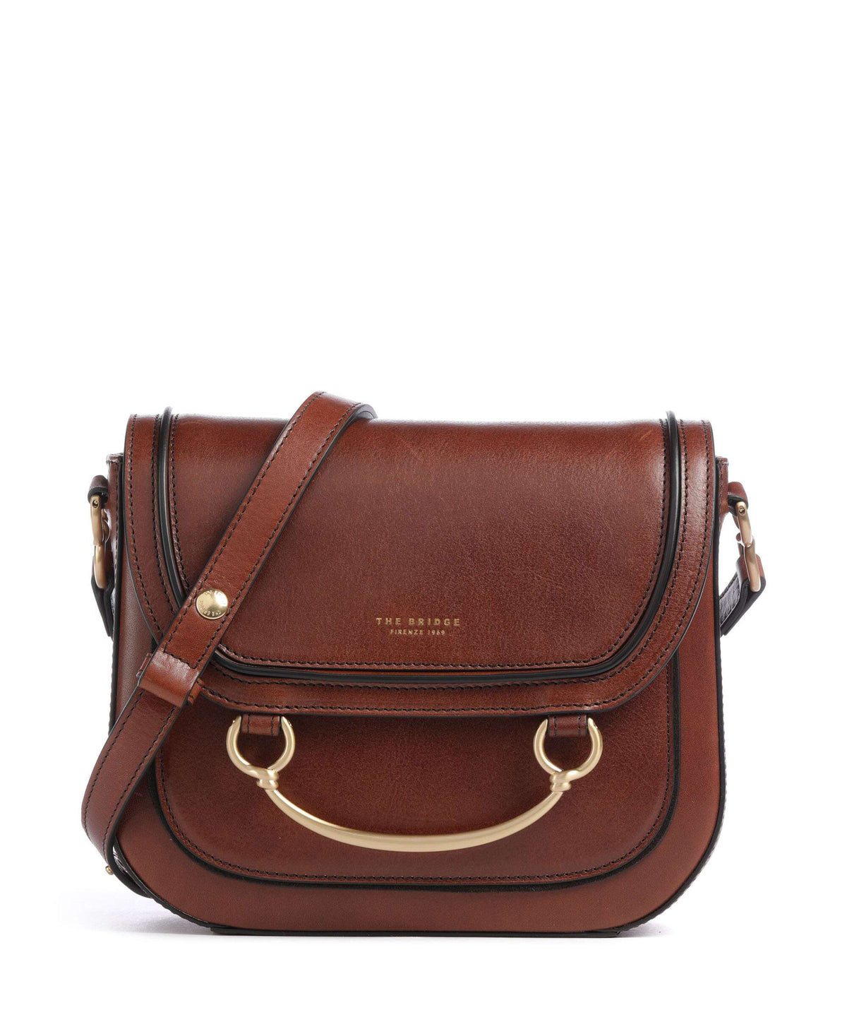 The Bridge Luce Crossbody bag marrone