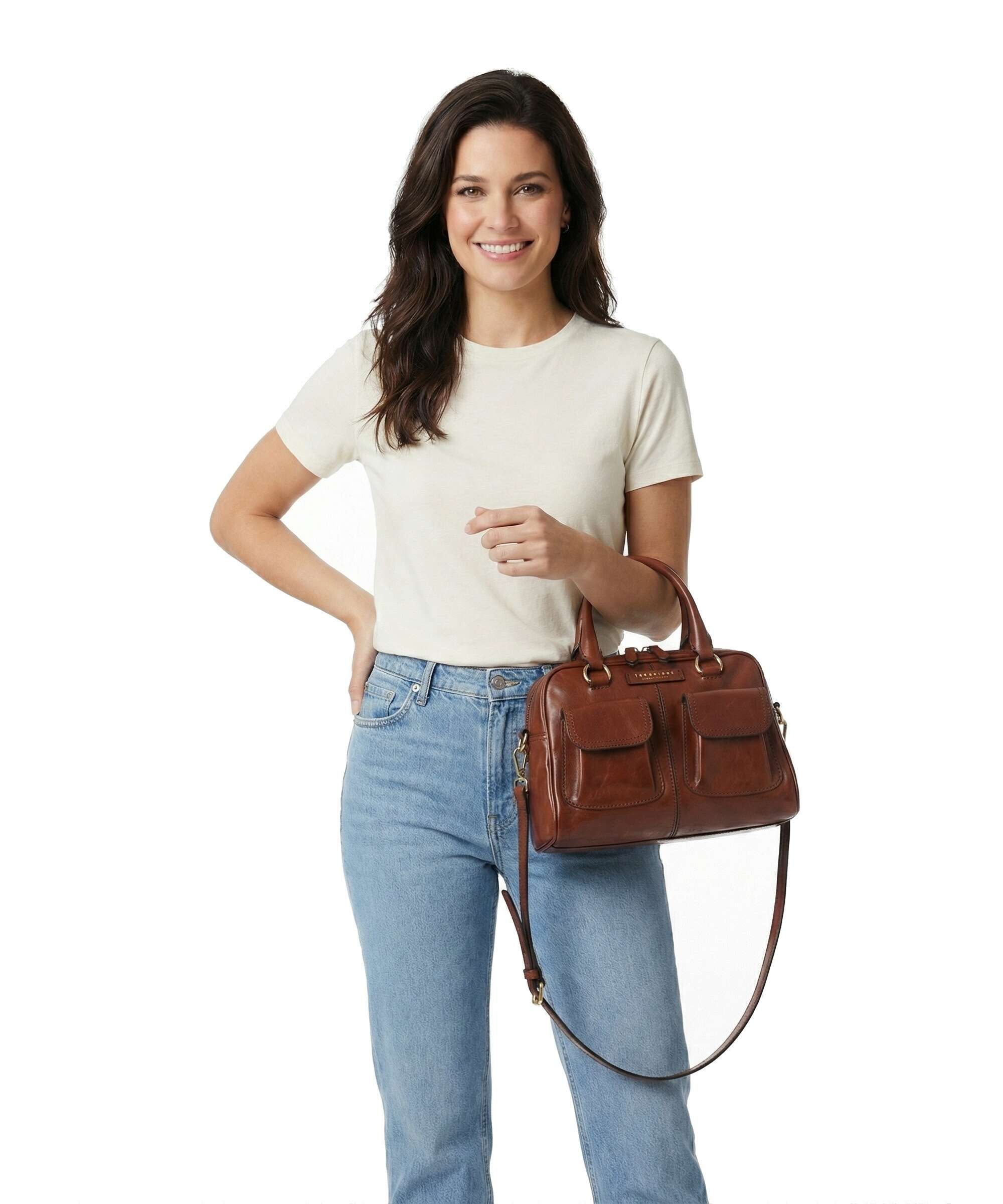 The Bridge Flora Handbag marrone
