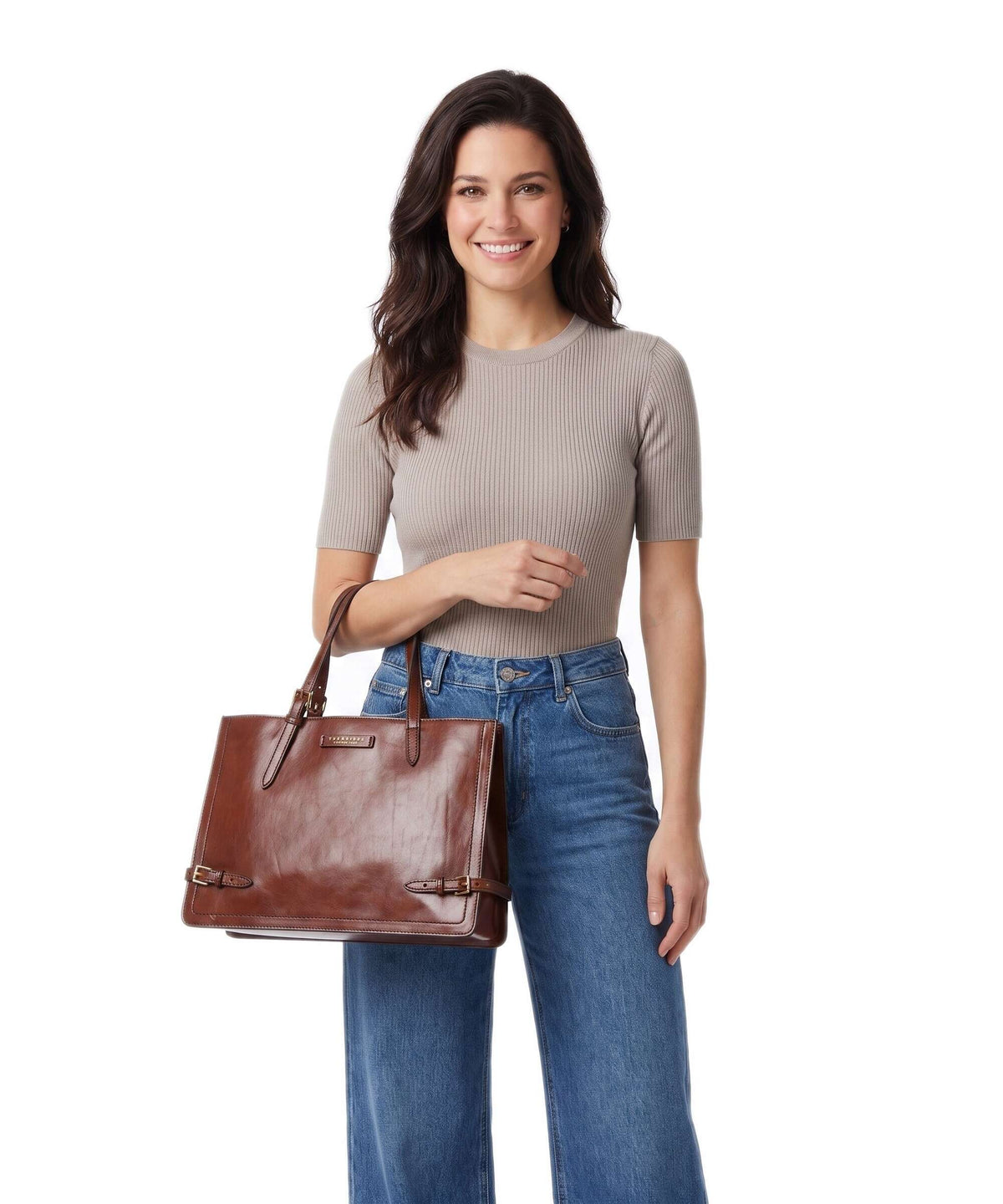 The Bridge Monica Handbag marrone
