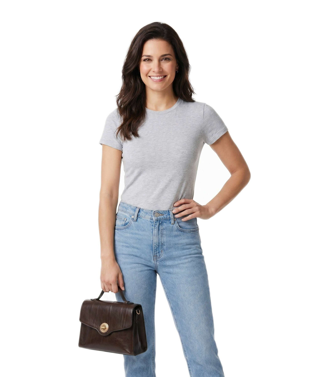 The Bridge Irene Handbag moka