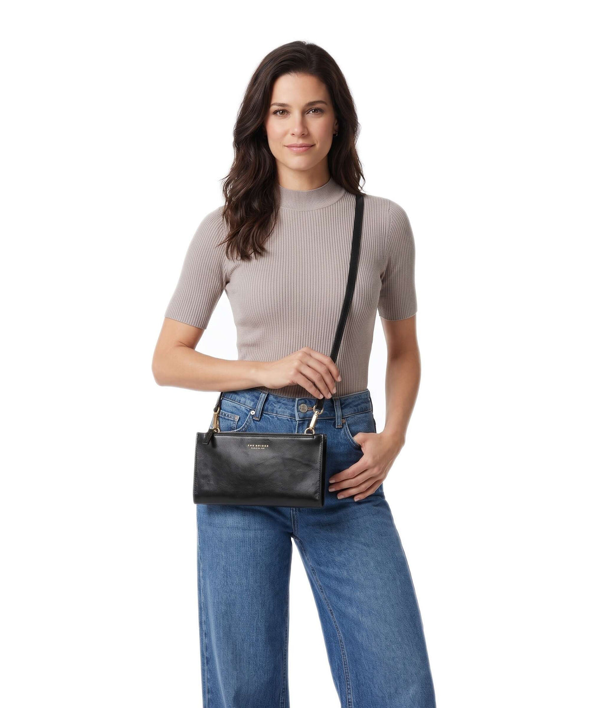 The Bridge Lara Wallet nero