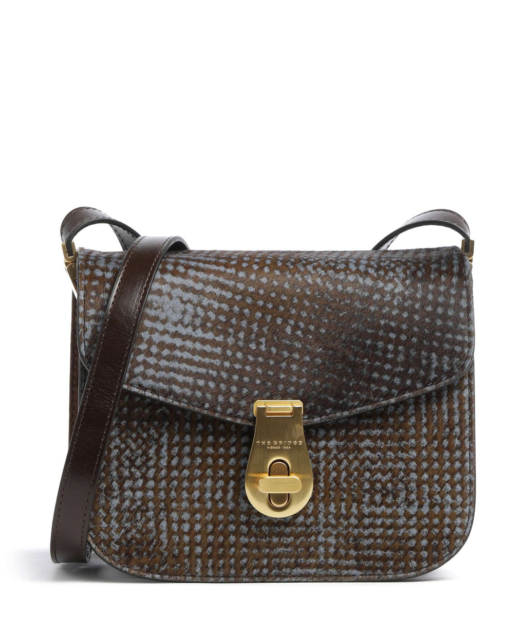 The Bridge Mia Wow Crossbody bag moka/azzurro