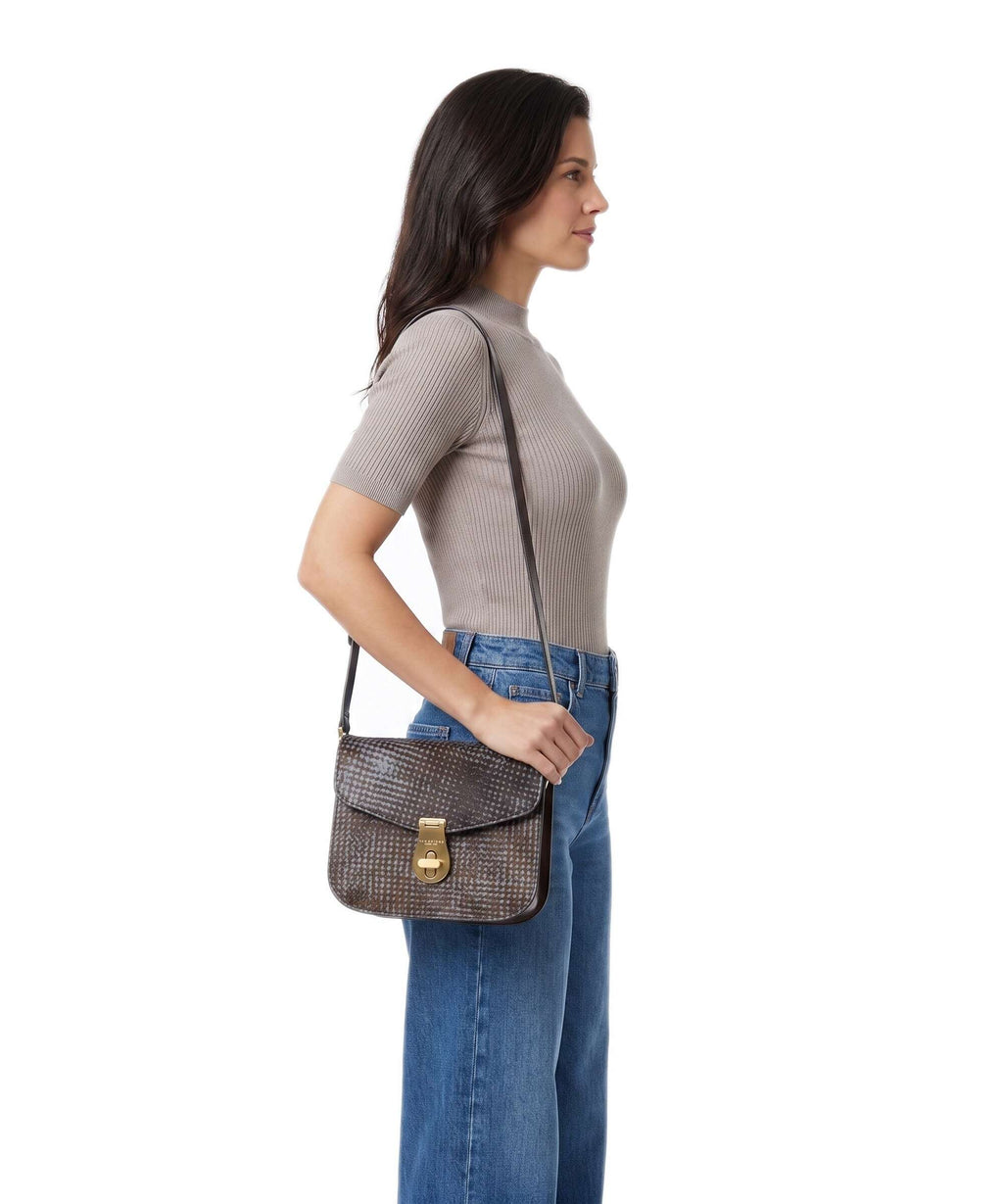 The Bridge Mia Wow Crossbody bag moka/azzurro