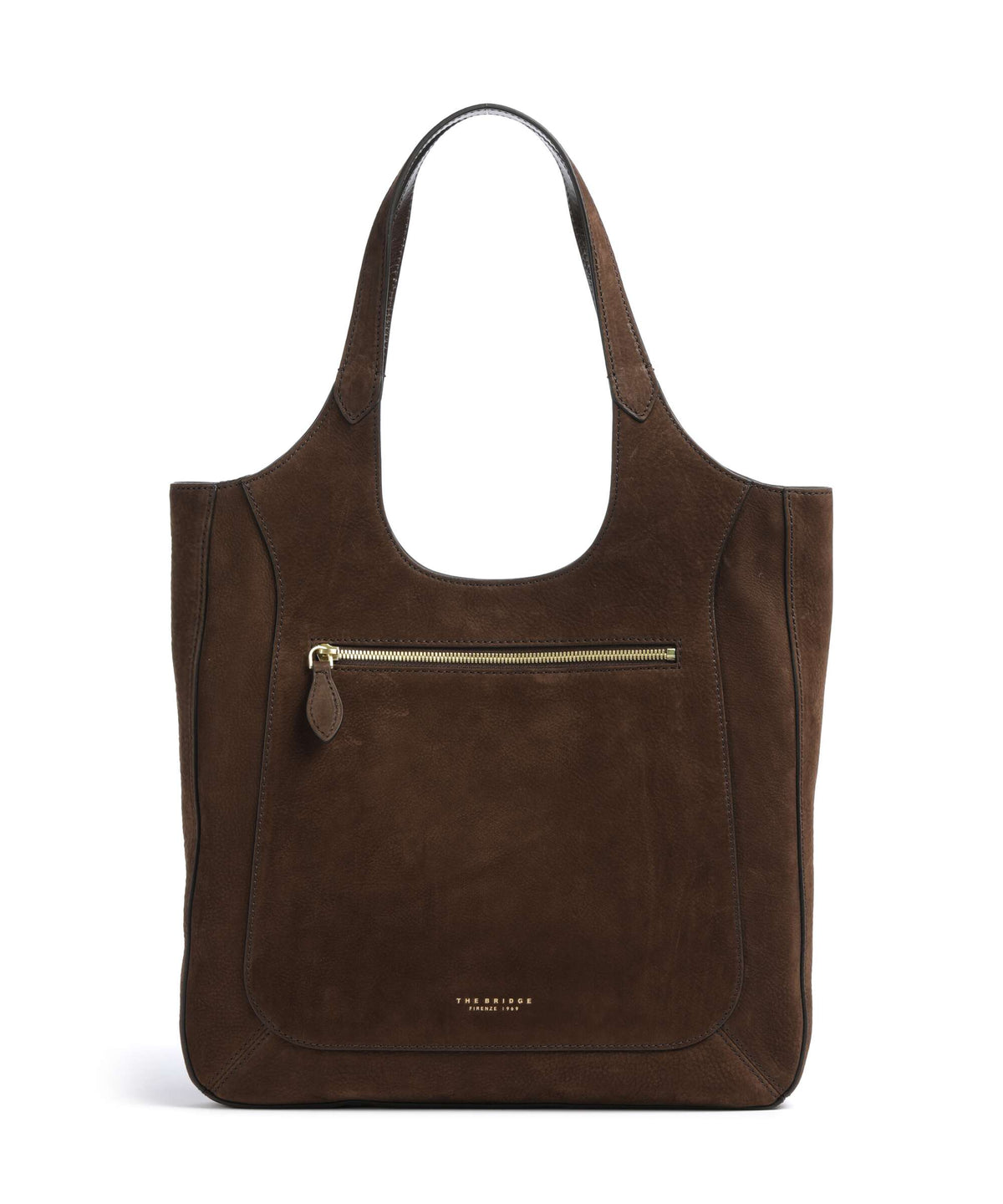 The Bridge Luce Soft Hobo bag moka