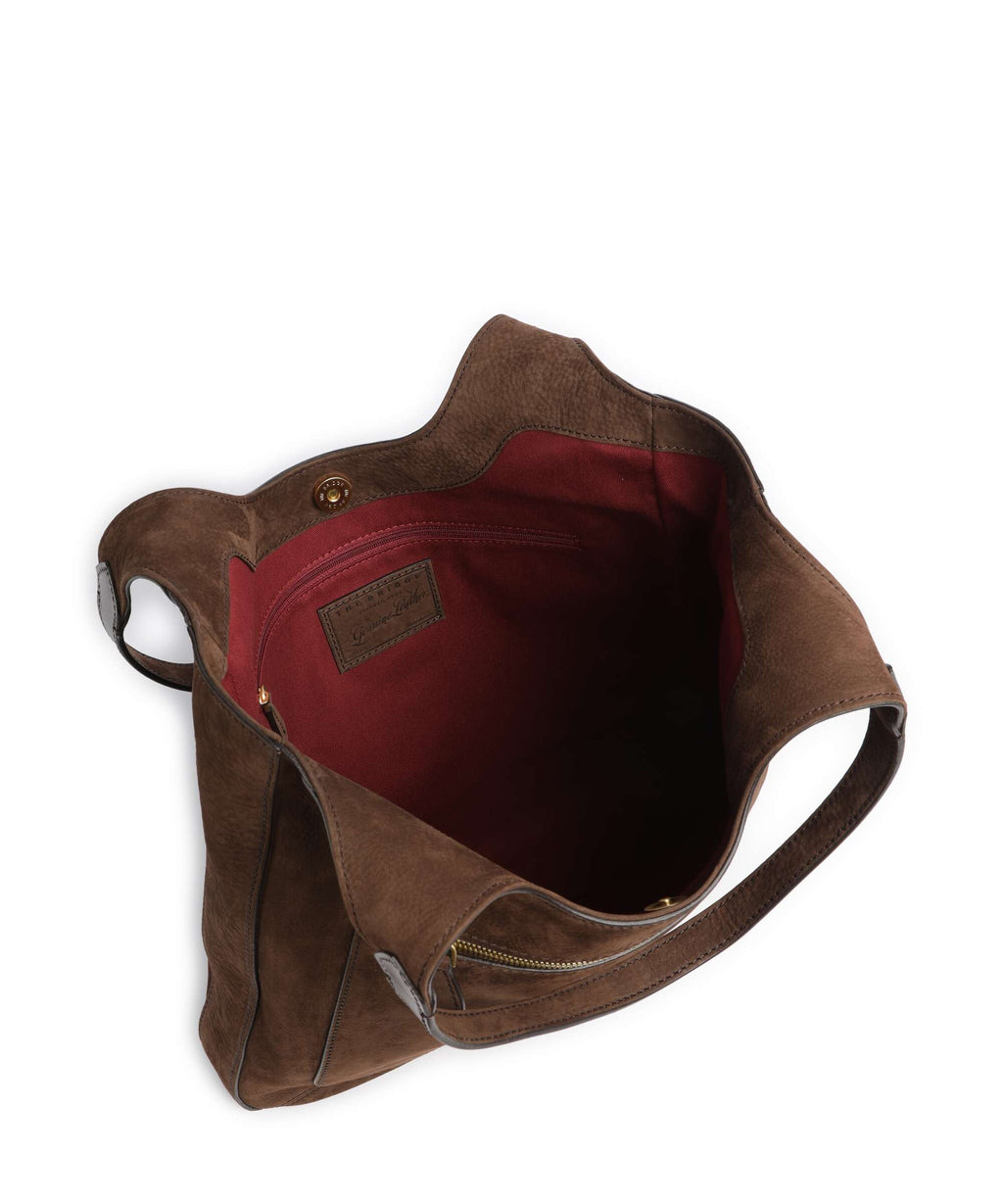 The Bridge Luce Soft Hobo bag moka
