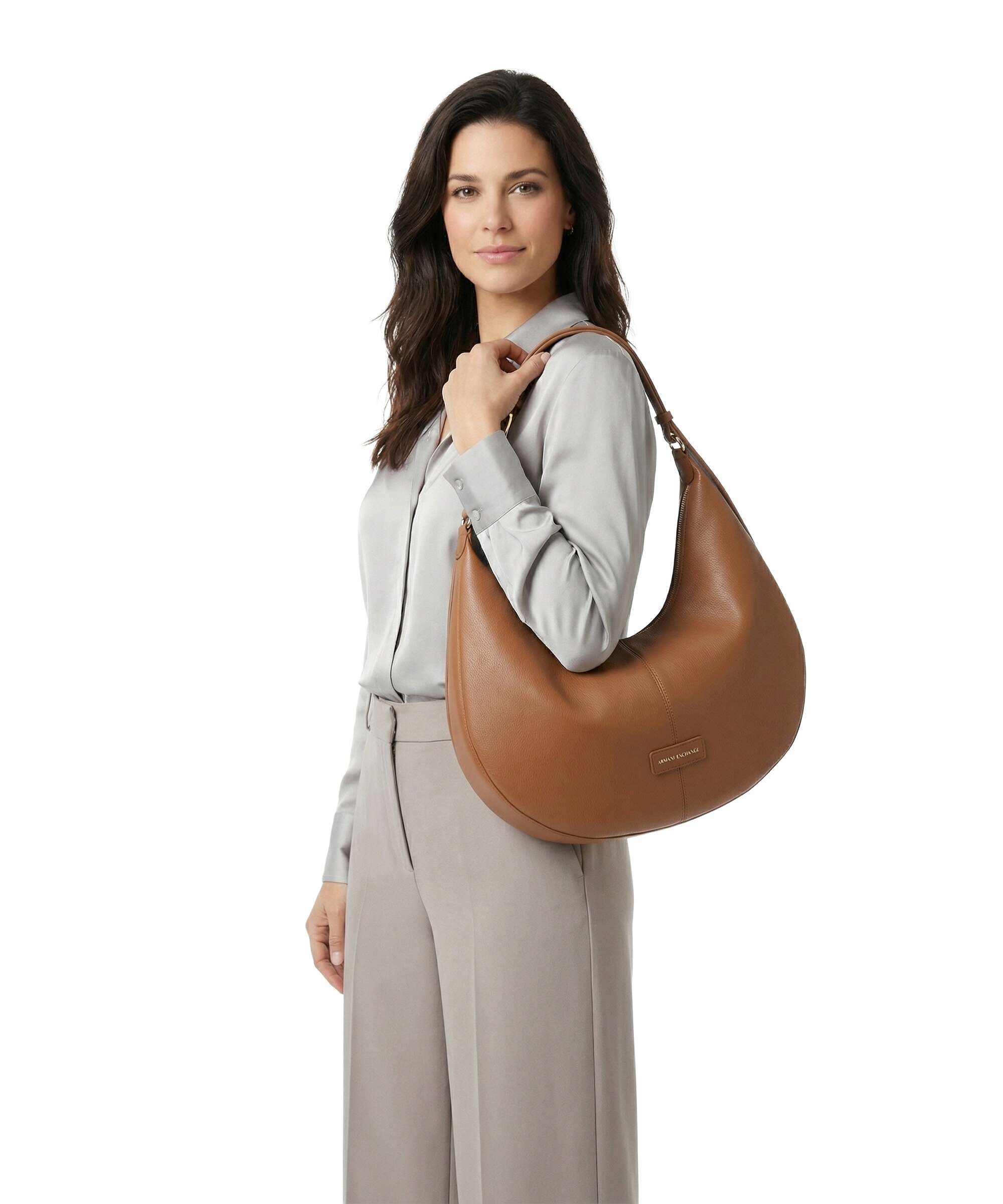 Armani Exchange Polly L Hobo bag saline clay
