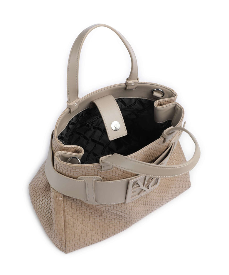 Armani Exchange Susy Soft Woven S Handbag sand