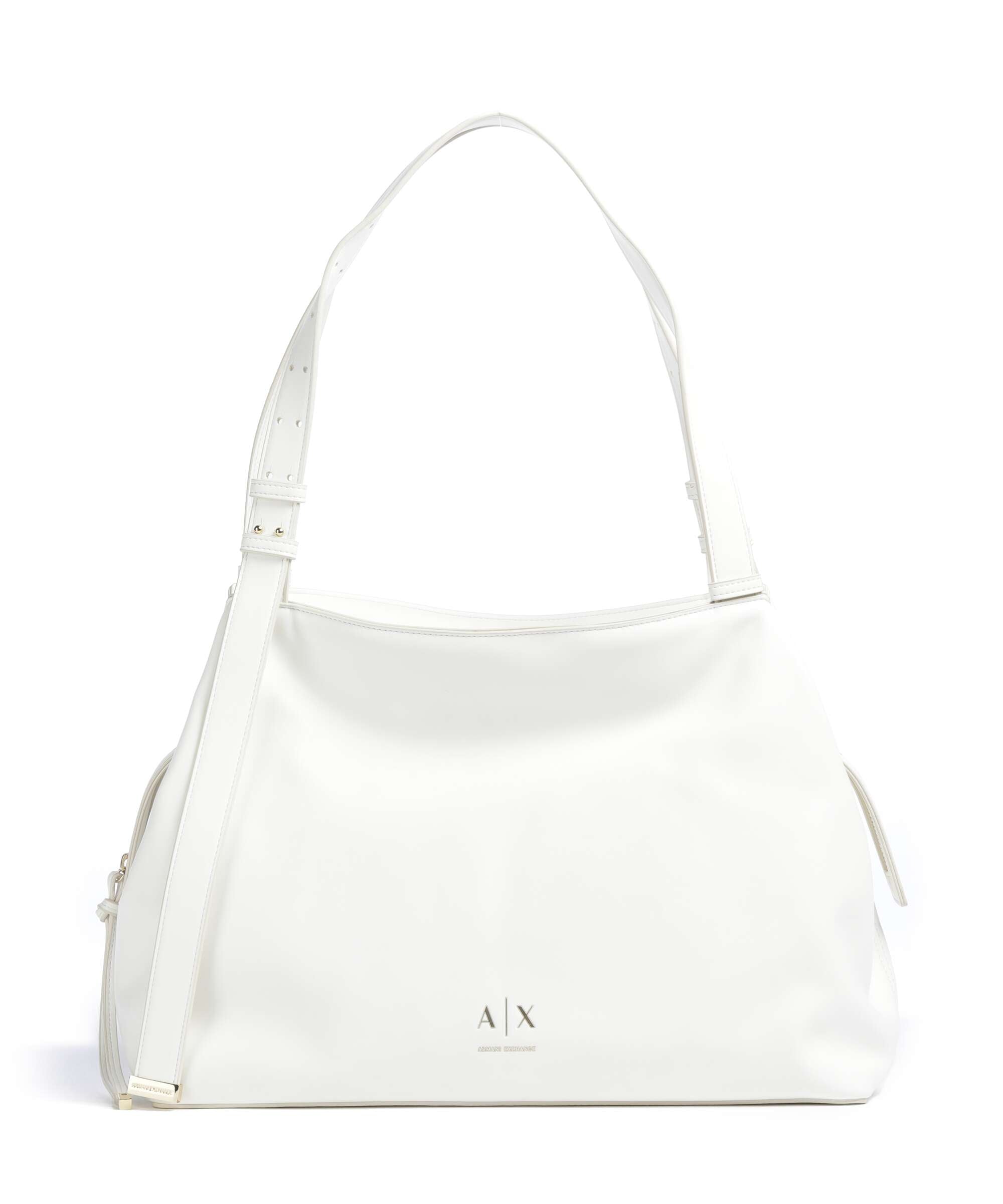 Armani Exchange Alice M Hobo bag off white