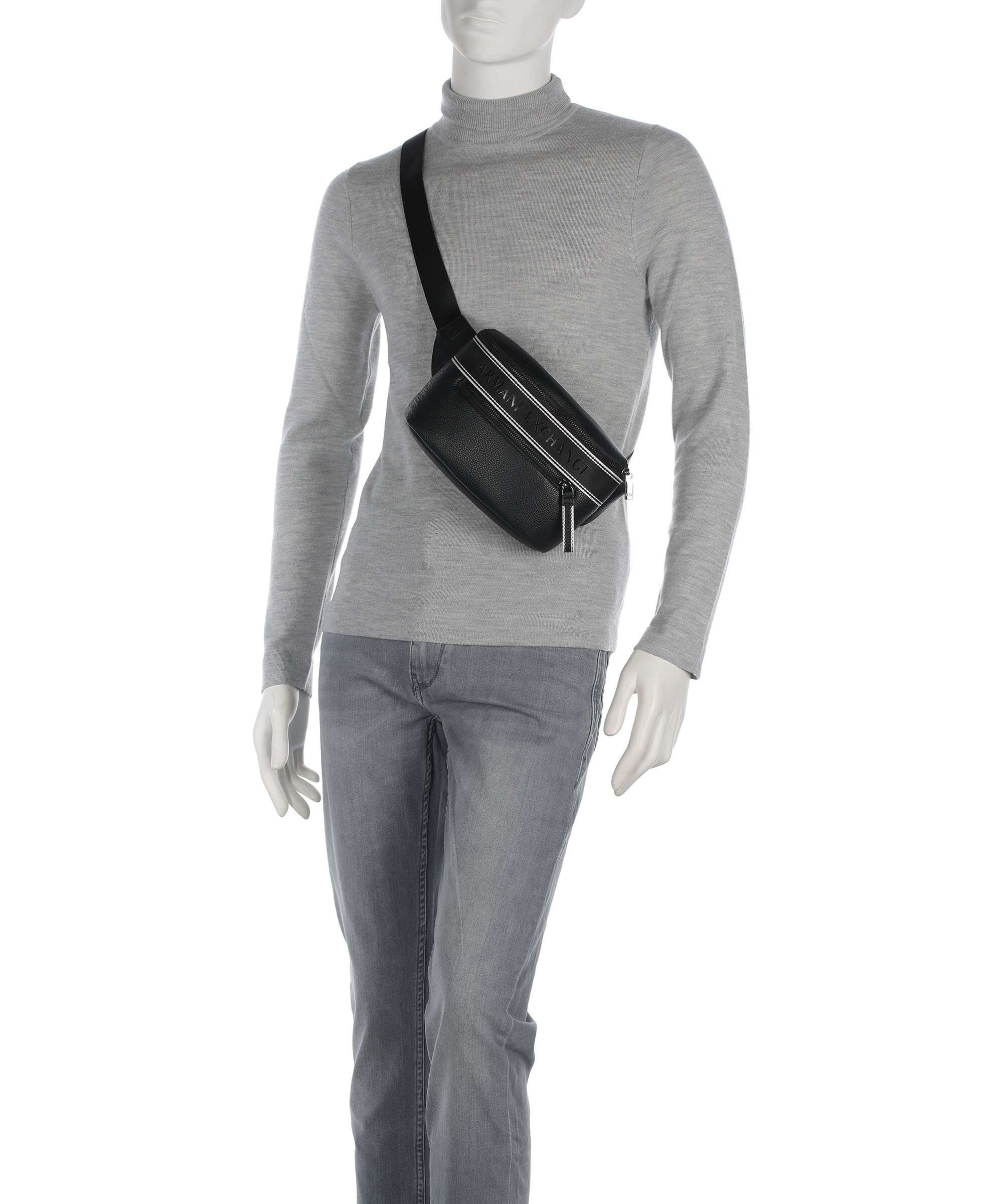 Armani Exchange Ian Belt bag black