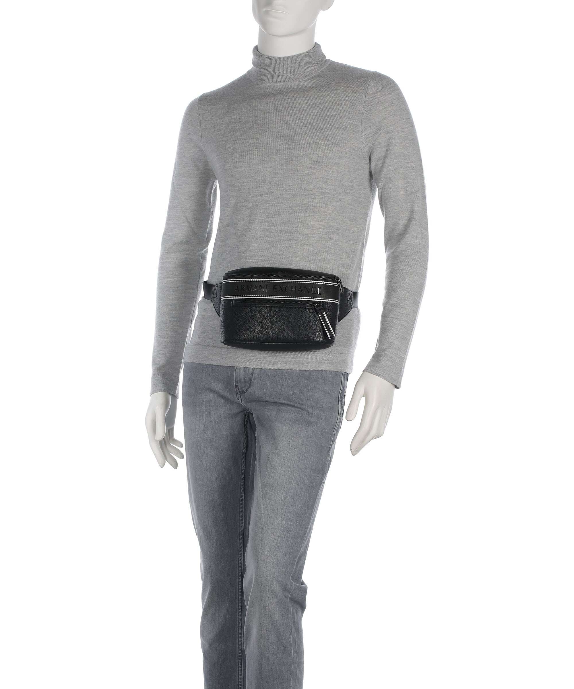 Armani Exchange Ian Belt bag black