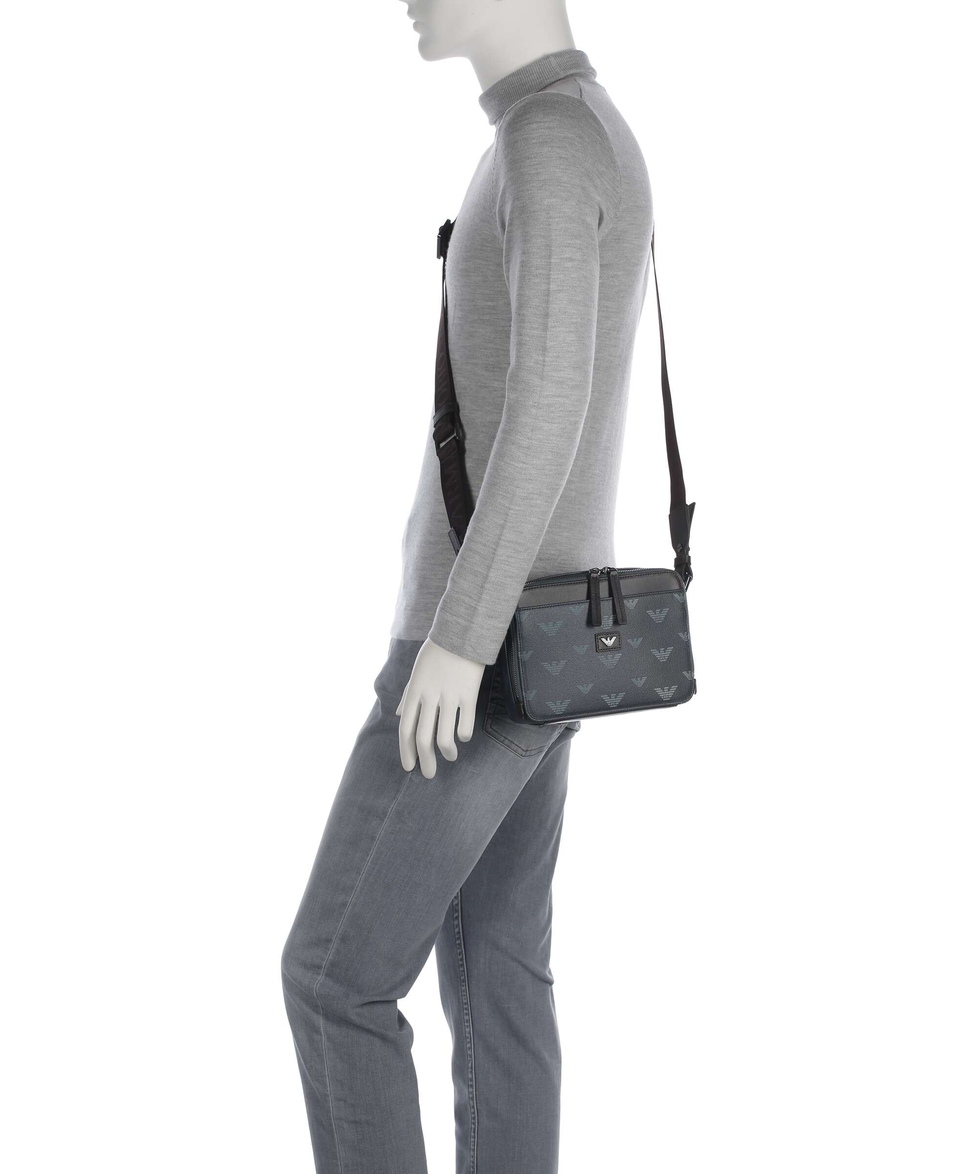 Emporio Armani Special Minorca Crossbody bag blu/eagle all over