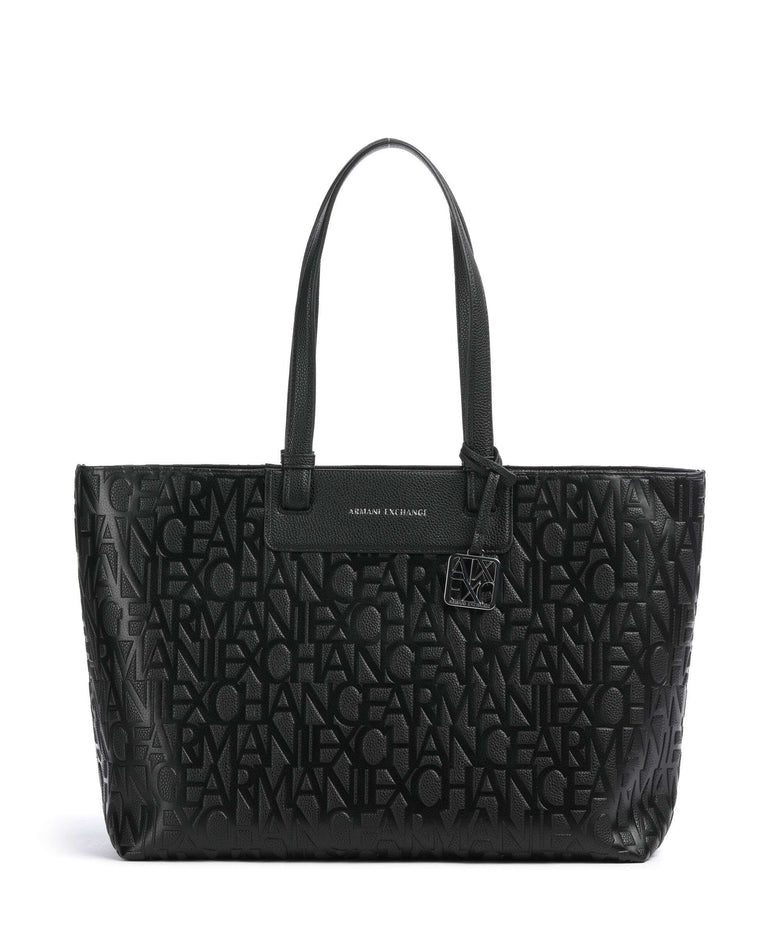 Armani Exchange Liz Monogram L Tote bag black