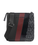 Armani Exchange Dylan Crossover taske black/pomegranate/black shiny