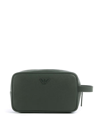 Emporio Armani Saffiano Animation Toilettaske deep forest