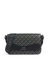 Armani Exchange Wave Monogram Crossover taske black