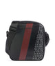 Armani Exchange Dylan Crossover taske black/pomegranate/black shiny