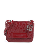 Armani Exchange Liz Patent Crossover taske red dahlia