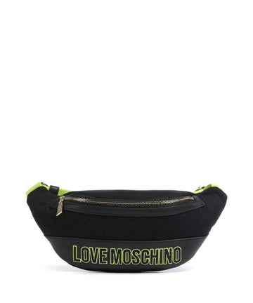 Love Moschino Free-Time Bæltetaske nero/lime