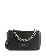 Love Moschino Strass Heart Chain Crossover taske nero
