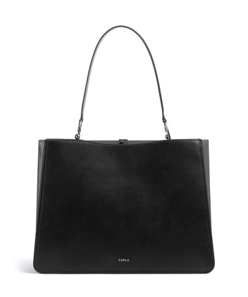 Furla Agata L Shopper taske nero/urban gray