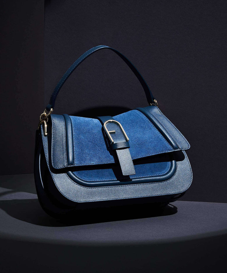 Furla Flow M Handbag toni grigio blu