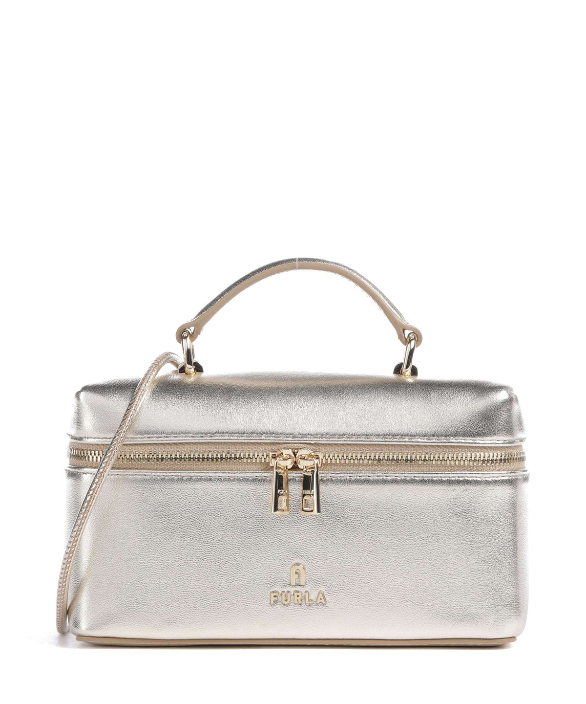 Furla Camelia Micro Crossbody bag color gold
