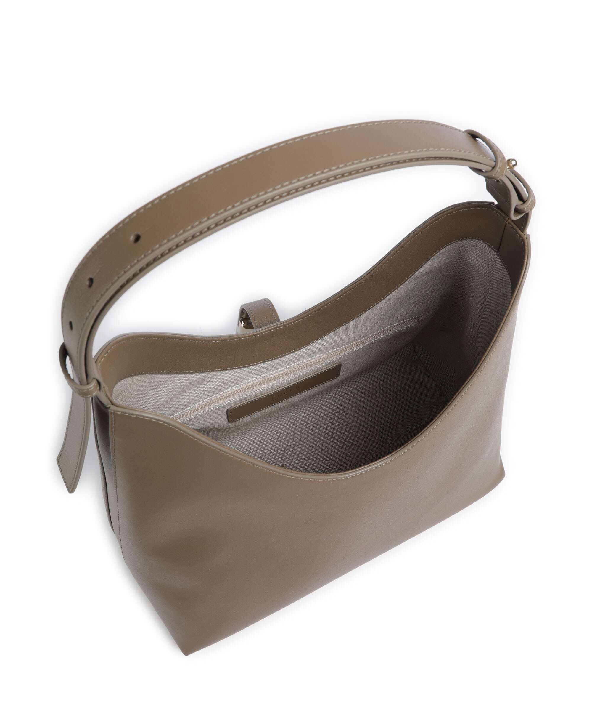 Furla Goccia M Hobo bag muddy gray