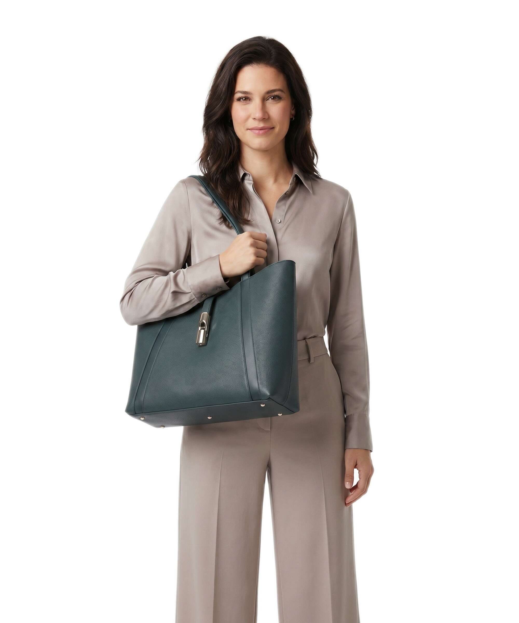 Furla Goccia L Tote bag dark forest