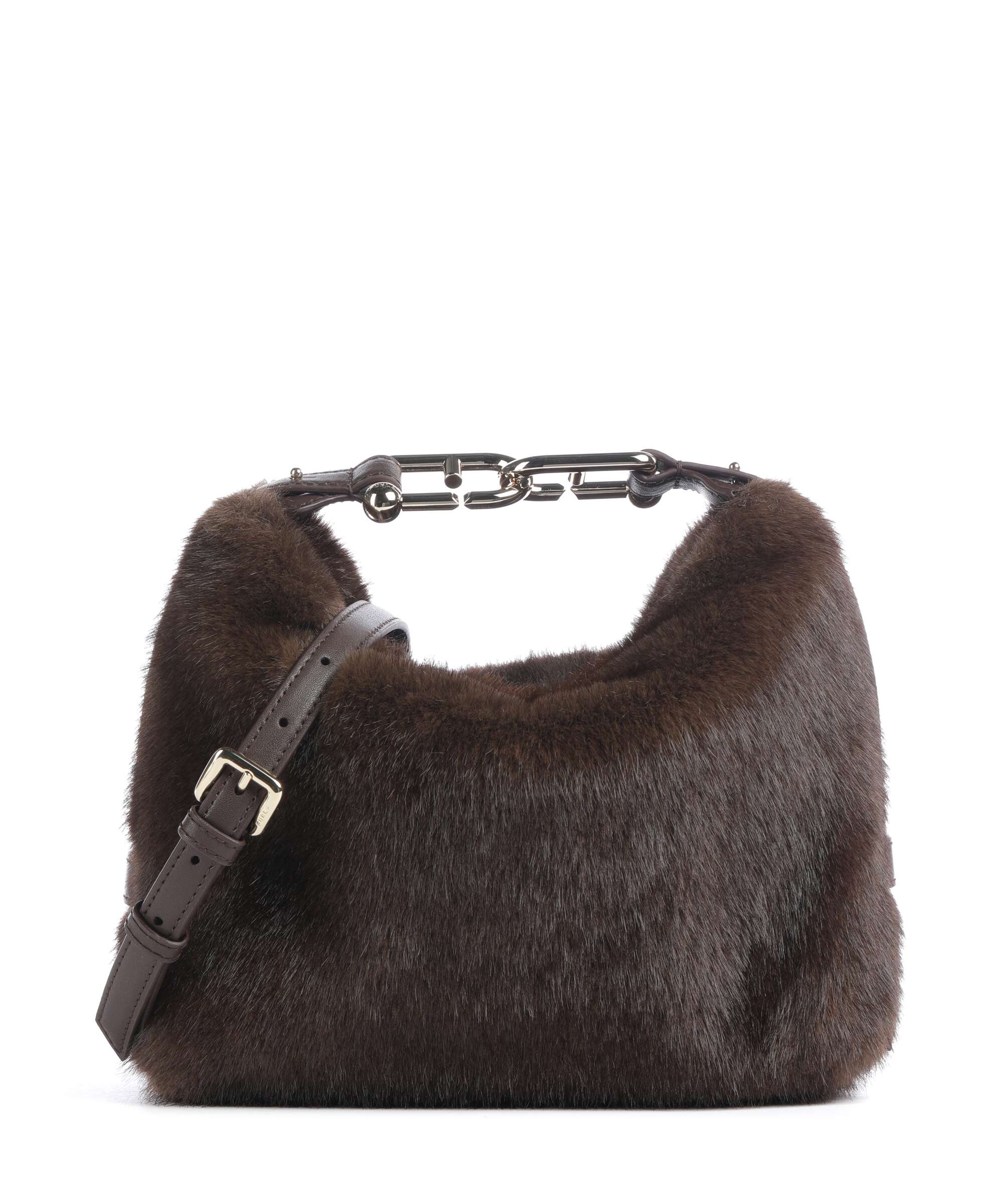 Furla Tonie Mini Skuldertaske kunstpels cioccolato - WE00883-BX4756 ...