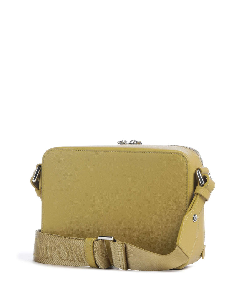 Emporio Armani Business Regenerated Crossbody bag ecru olive