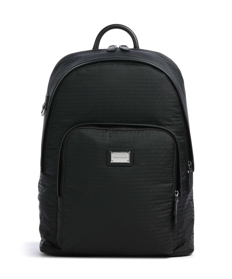 Emporio Armani Monogram Backpack black beauty