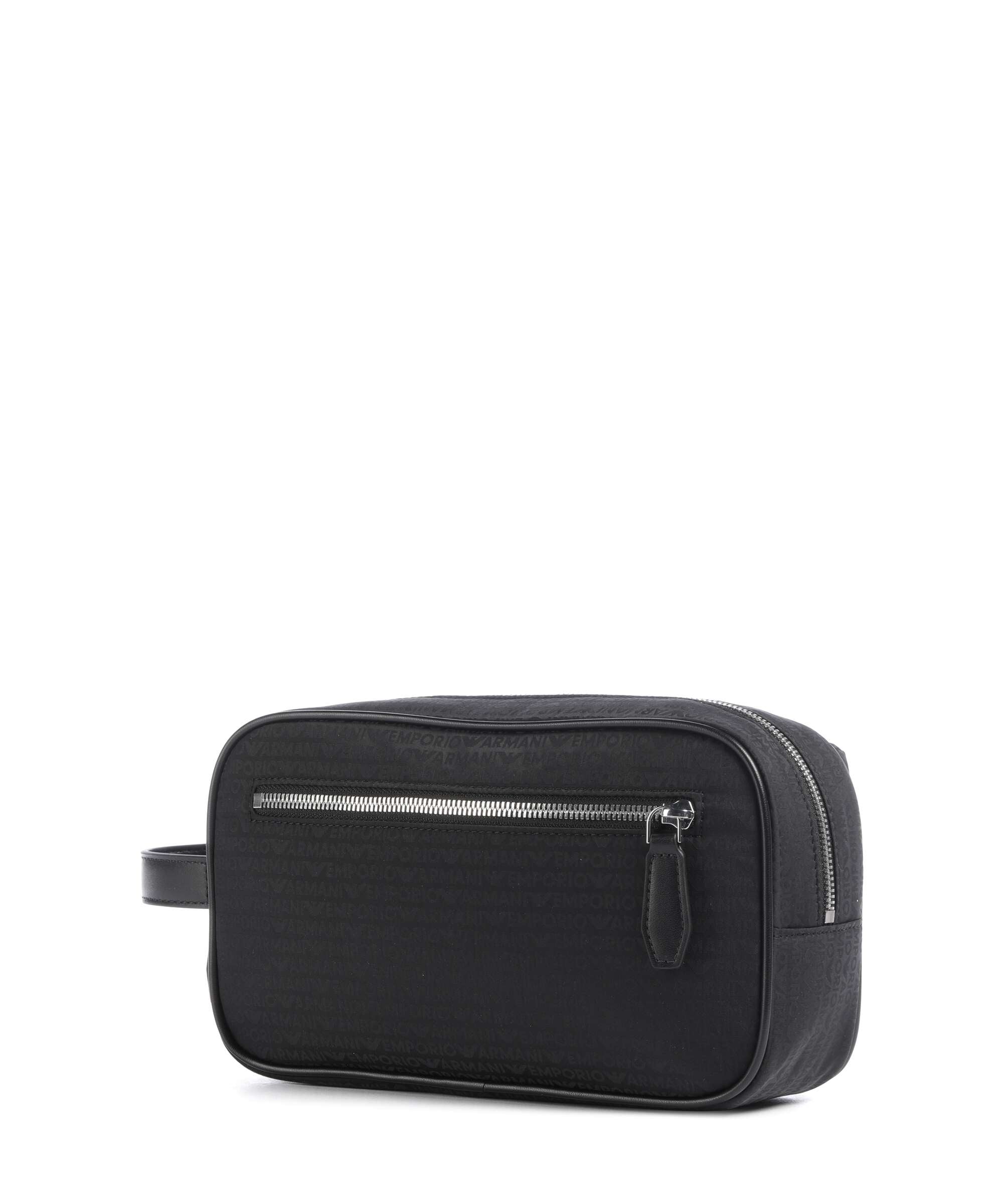 Emporio Armani Monogram Toiletry bag black beauty