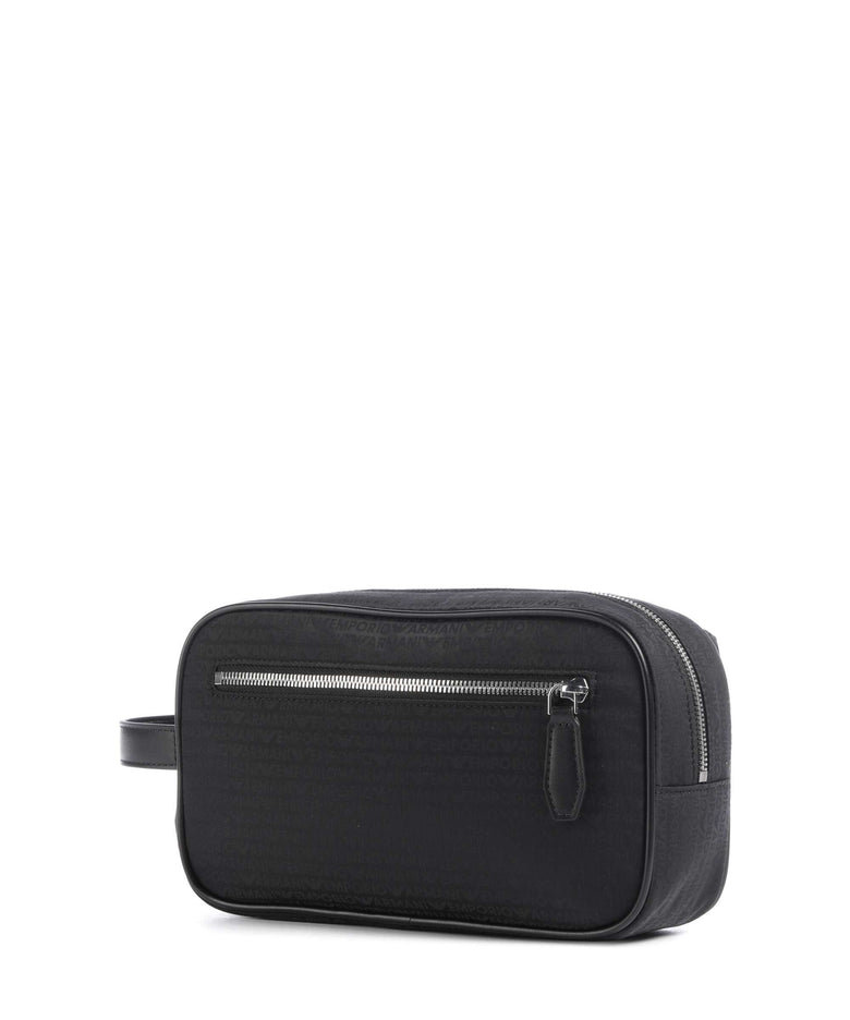 Emporio Armani Monogram Toiletry bag black beauty