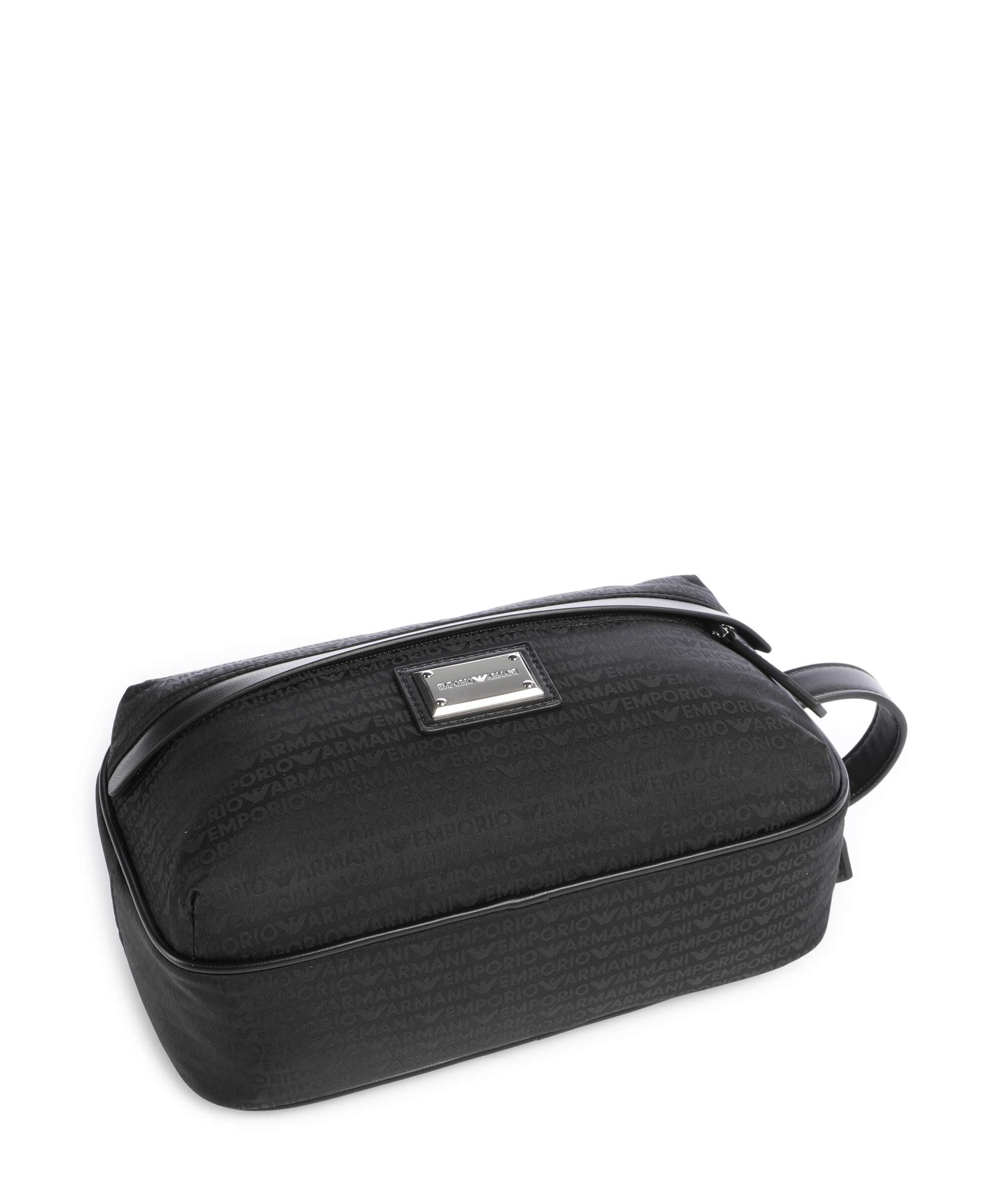 Emporio Armani Monogram Toiletry bag black beauty