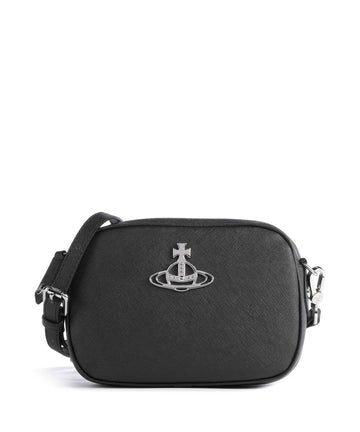 Vivienne Westwood Anna Saffiano Biogreen Crossover taske black