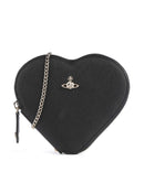 Vivienne Westwood Heart Saffiano Biogreen Crossover taske black