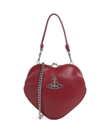 Vivienne Westwood Belle Heart Frame Re-Vegan Grain Skuldertaske red